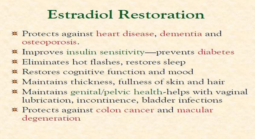 estradiol restoration - Nuts and Bolts Reno NV